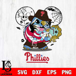 Philadelphia Phillies Stitch Freddy Krueger Halloween Svg Eps Dxf Png File, Digital Download, Instant Download