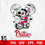 Philadelphia Phillies Stitch Jigsaws Halloween Svg Eps Dxf Png File, Digital Download, Instant Download