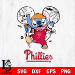 Philadelphia Phillies Stitch Michael Halloween Svg Eps Dxf Png File, Digital Download, Instant Download