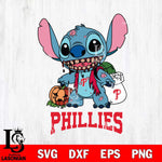 Philadelphia Phillies Stitch Zombie Svg Eps Dxf Png File, MLB svg, Digital Download, Instant Download