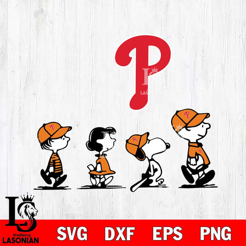 Philadelphia Phillies snoopy Svg Eps Dxf Png File, Digital Download, Instant Download