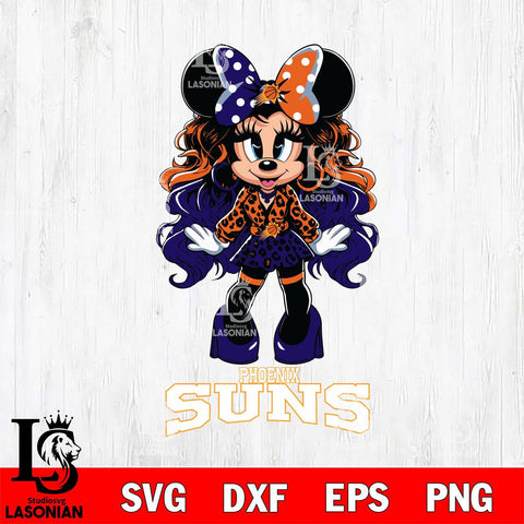 Phoenix Suns Beauty Minnie Mouse Svg Eps Dxf Png File, Digital Download, Instant Download