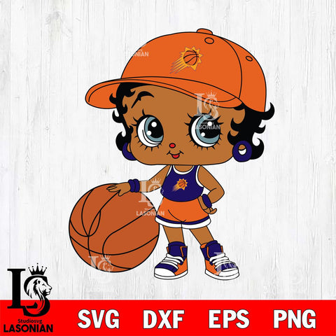 Phoenix Suns Betty Boop NBA 12 Svg Eps Dxf Png File, NBA svg, Digital Download, Instant Download