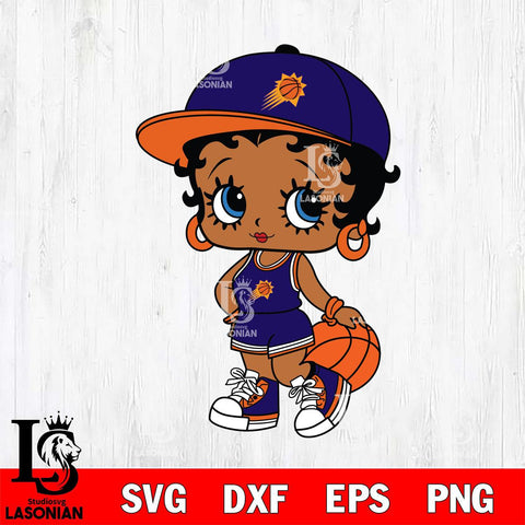 Phoenix Suns Betty Boop NBA 2 Svg Eps Dxf Png File, NBA svg, Digital Download, Instant Download