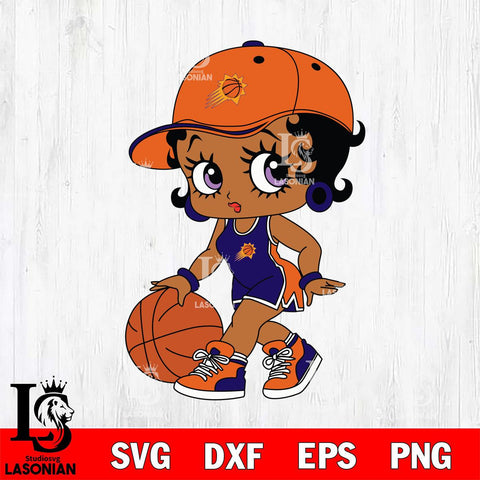 Phoenix Suns Betty Boop NBA 5 Svg Eps Dxf Png File, NBA svg, Digital Download, Instant Download