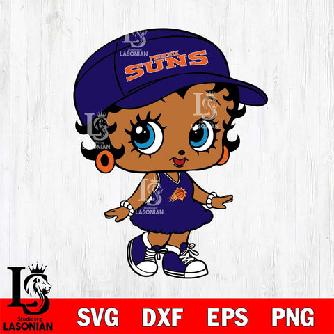 Phoenix Suns Betty Boop NBA 7 Svg Eps Dxf Png File, NBA svg, Digital Download, Instant Download