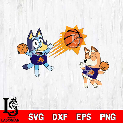 Phoenix Suns Bluey & Bingo Svg Eps Dxf Png File, Digital Download, Instant Download