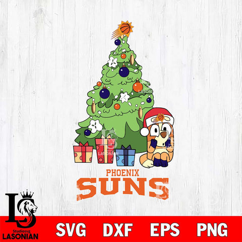 Phoenix Suns Bluey Chilli Christmas Tree Svg Eps Dxf Png File, Digital Download