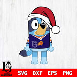 Phoenix Suns Bluey Dog Christmas Svg Eps Dxf Png File, Digital Download, Instant Download