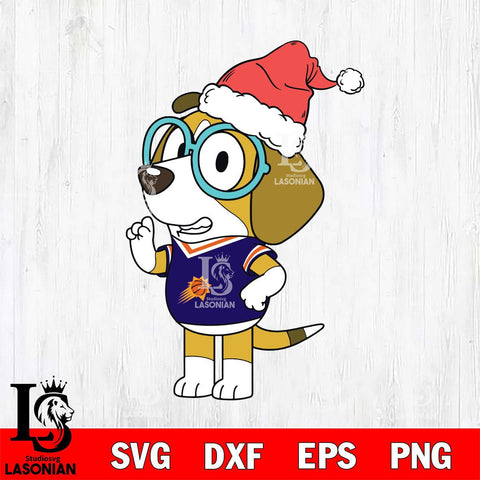 Phoenix Suns Bluey Honey Christmas Svg Eps Dxf Png File, Digital Download, Instant Download