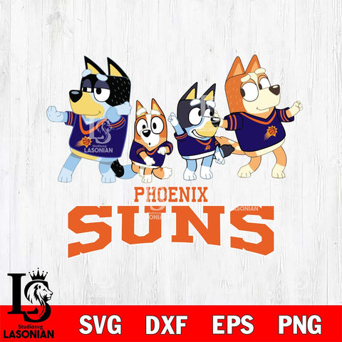 Phoenix Suns Bluey Mode Dance Squats Svg Eps Dxf Png File, Digital Download, Instant Download