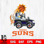 Phoenix Suns Bluey friends Svg Eps Dxf Png File, NBA svg, Digital Download, Instant Download