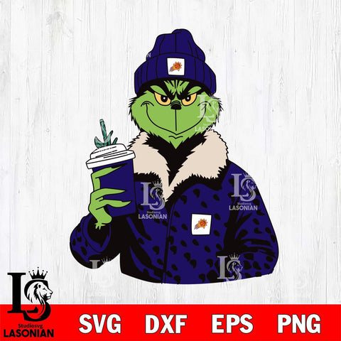 Phoenix Suns Boujee Grinch 12 Svg Eps Dxf Png File, Digital Download, Instant Download