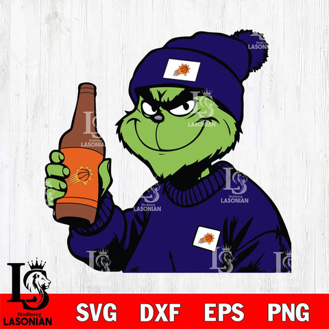 Phoenix Suns Boujee Grinch 5 Svg Eps Dxf Png File, Digital Download, Instant Download