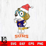 Phoenix Suns Christmas Bluey Honey Sport Svg , Christmas Svg , Bluey svg , Digital Download, dxf eps png pdf file