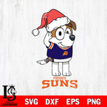 Phoenix Suns Christmas Bluey Jack Sport Svg , Christmas Svg , Bluey svg , Digital Download, dxf eps png pdf file