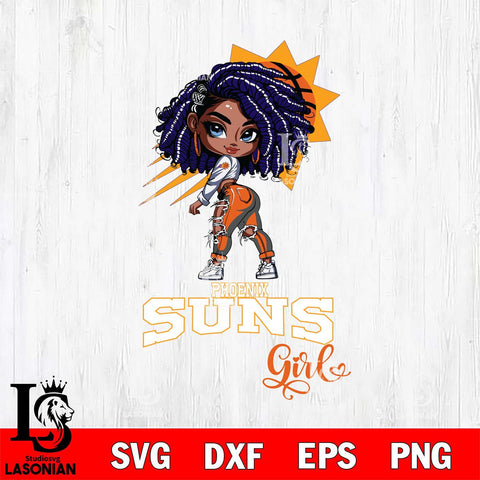 Phoenix Suns Fan Girl Svg Eps Dxf Png File, Digital Download, Instant Download