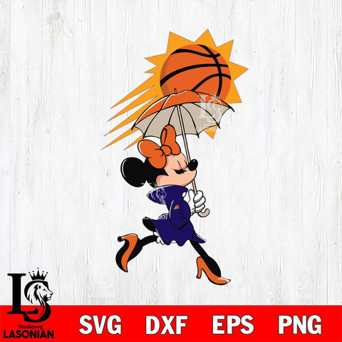 Phoenix Suns Fancy Minnie Svg Eps Dxf Png File, Digital Download, Instant Download