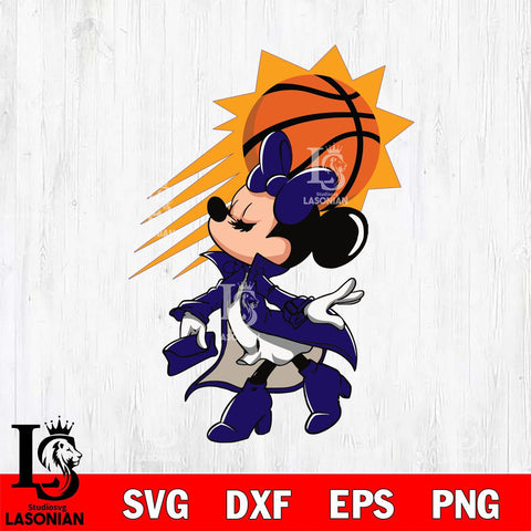 Phoenix Suns Glamorous Minnie Svg Eps Dxf Png File, Digital Download, Instant Download