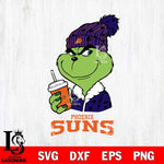 Phoenix Suns Grinch Cofffe Christmas Cut Files Cricut, Svg Dxf Eps Png file , Silhouette