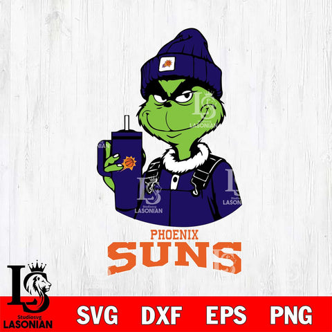 Phoenix Suns Grinch Football Christmas Cut Files Cricut, Svg Dxf Eps Png file , Silhouette