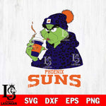 Phoenix Suns Grinch Leopard Christmas Cut Files Cricut, Svg Dxf Eps Png file , Silhouette