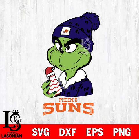 Phoenix Suns Grinch Tree Cake Svg Eps Dxf Png File, Digital Download, Instant Download