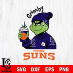 Phoenix Suns Grinchy Bougie Christmas Cut Files Cricut, Svg Dxf Eps Png file , Silhouette