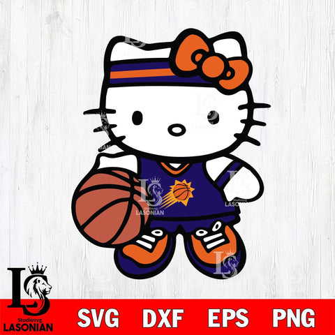 Phoenix Suns Hello Kitty basketball Svg Eps Dxf Png File, Digital Download, Instant Download