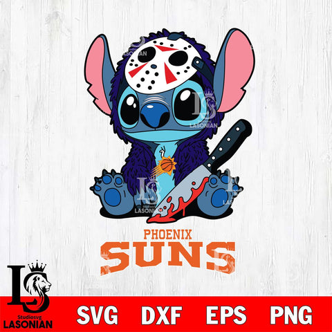 Phoenix Suns Stitch Jason Voorhees Svg Eps Dxf Png File, NBA svg, Digital Download, Instant Download