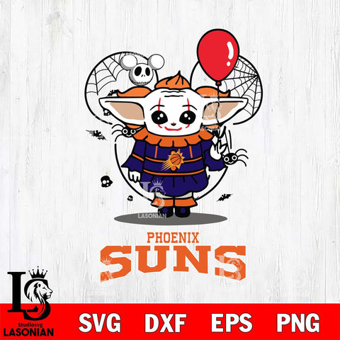 Phoenix Suns Stitch Pennywise Halloween Svg Eps Dxf Png File, Digital Download, Instant Download