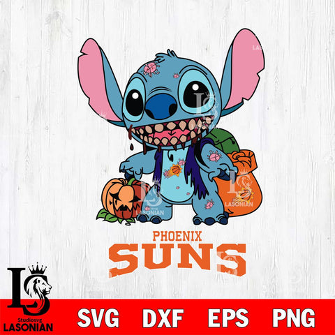 Phoenix Suns Stitch Zombie Svg Eps Dxf Png File, NBA svg, Digital Download, Instant Download