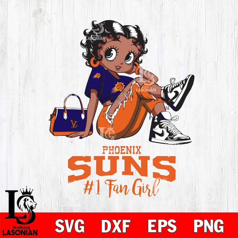 Phoenix Suns #1 Black Fan Girl Betty Boop