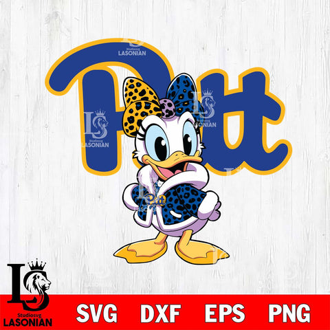 Pittsburgh Panthers Fancy Daisy Duck Disney Svg Eps Dxf Png File, Digital Download, Instant Download