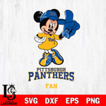 Pittsburgh Panthers #1 Fan Minnie Mouse Svg Eps Dxf Png File, Digital Download, Instant Download