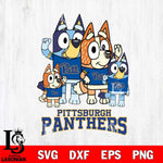 Pittsburgh Panthers Bluey & Bingo 7 Svg Eps Dxf Png File, NCAA svg, Digital Download, Instant Download