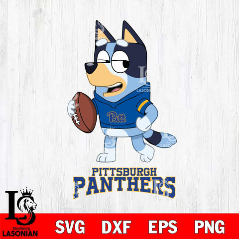 Pittsburgh Panthers Bluey Football Sport Svg Eps Dxf Png File, Digital Download ,Instant Download, Cricut File