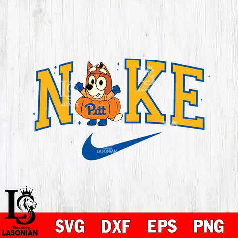 Pittsburgh Panthers Bluey Halloween Nike NCAA Svg Eps Dxf Png File, Digital Download, Instant Download