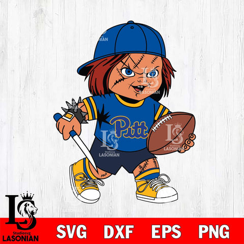 Pittsburgh Panthers Chucky Horror 10 Svg Eps Dxf Png File, NCAA svg, Digital Download, Instant Download