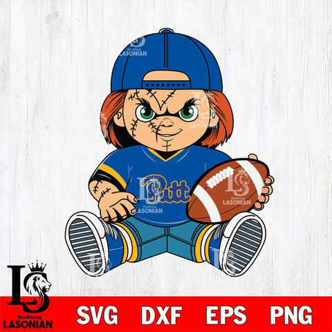 Pittsburgh Panthers Chucky Horror 3 Svg Eps Dxf Png File, NCAA svg, Digital Download, Instant Download