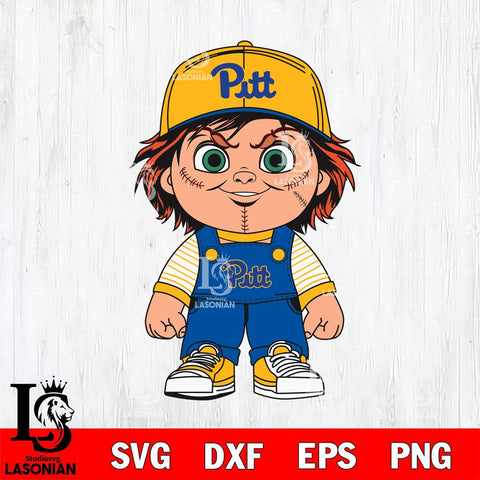 Pittsburgh Panthers Chucky Horror Svg Eps Dxf Png File, NCAA svg, Digital Download, Instant Download