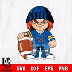 Pittsburgh Panthers Chucky Horror 4 Svg Eps Dxf Png File, NCAA svg, Digital Download, Instant Download