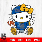 Pittsburgh Panthers Cute Hello Kitty Football 11 Svg Eps Dxf Png File, NCAA svg, Digital Download, Instant Download