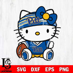 Pittsburgh Panthers Cute Hello Kitty Football 12 Svg Eps Dxf Png File, NCAA svg, Digital Download, Instant Download