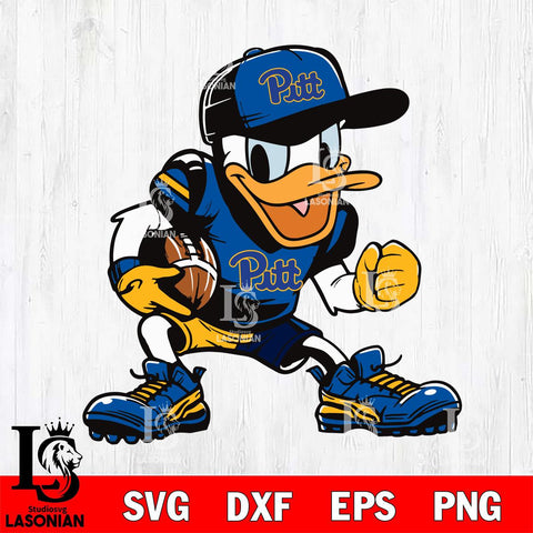 Pittsburgh Panthers Donal Duck Svg Eps Dxf Png File, NCAA svg, Digital Download, Instant Download