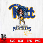 Pittsburgh Panthers Fan Girl Svg Eps Dxf Png File, Digital Download, Instant Download