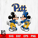 Pittsburgh Panthers Fan Minnie And Mickey Love Svg Eps Dxf Png File, Digital Download, Instant Download