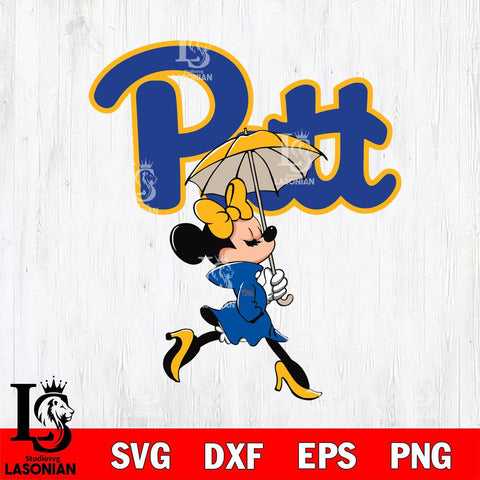 Pittsburgh Panthers Fancy Minnie Svg Eps Dxf Png File, Digital Download, Instant Download