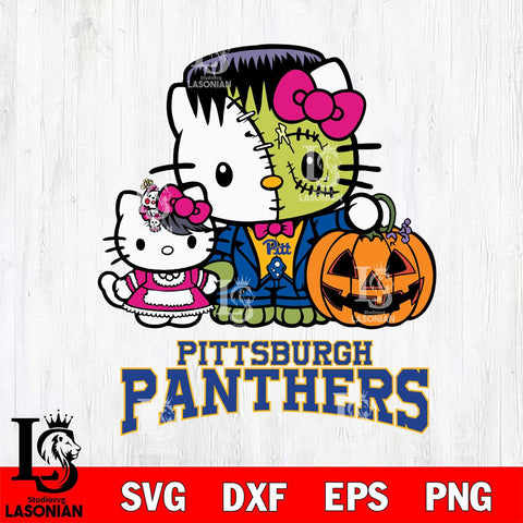 Pittsburgh Panthers Hello Kitty Horror 10 Svg Eps Dxf Png File, Digital Download