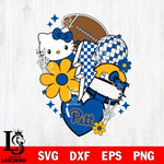 Pittsburgh Panthers Hello Kitty NCAA 2 Svg Eps Dxf Png File, Digital Download, Instant Download